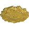 Ekena Millwork Plymouth Ceiling Medallion (Fits Canopies up to 1 5/8"), Hand-Painted Rich Gold, 16 3/4"OD x 1 3/8"P CM16PLRGS - alternate 4